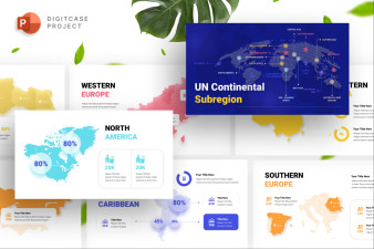 UN Continental Subregions - Map Project Infographic